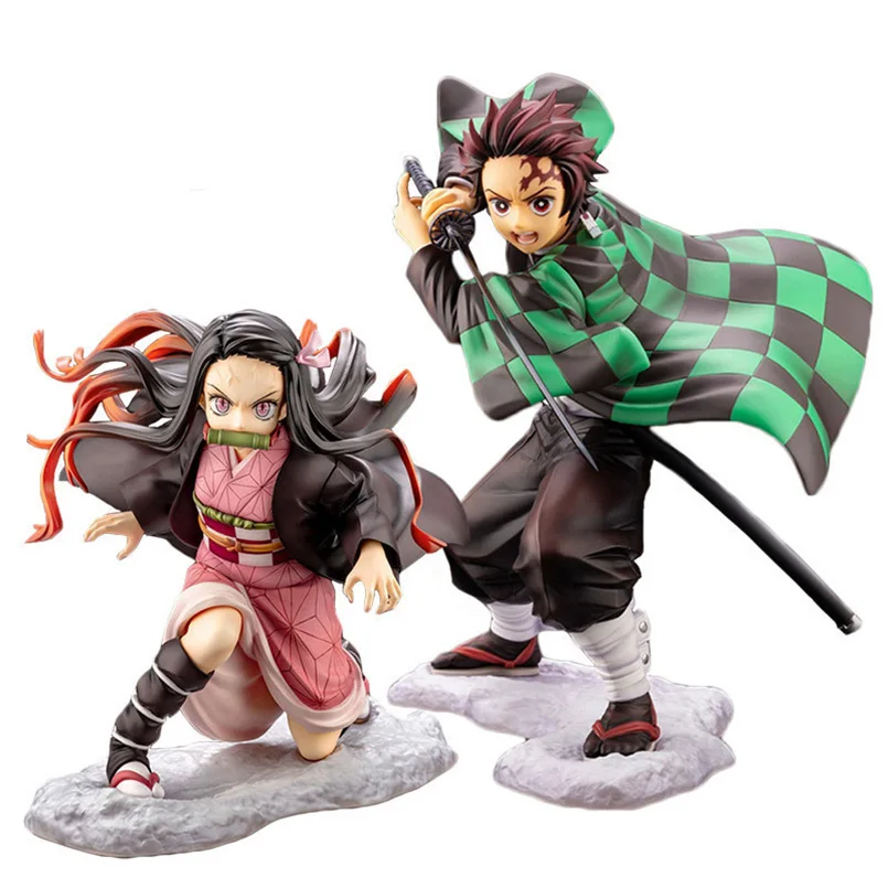 Demon Slayer Figure Anime Nezuko Tanjirou Shinobu Zenitsu Hashibira Inosuke Eat  Rice Balls Pvc Action Figurine Kimetsu No Yaiba - Action Figures -  AliExpress