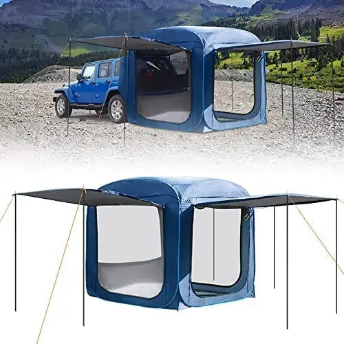 Portable Automatic Fast Open Car Tailgate Awning Tent Rainproof SUV Car Rear Tent Camping Car Tent freestanding automatic awning 400x300 cm anthracite