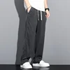 Lyocell Casual Trousers Summer Thin Men's Baggy Jeans Straight Fashion Stretch Denim Pants Comfortable Soft 5