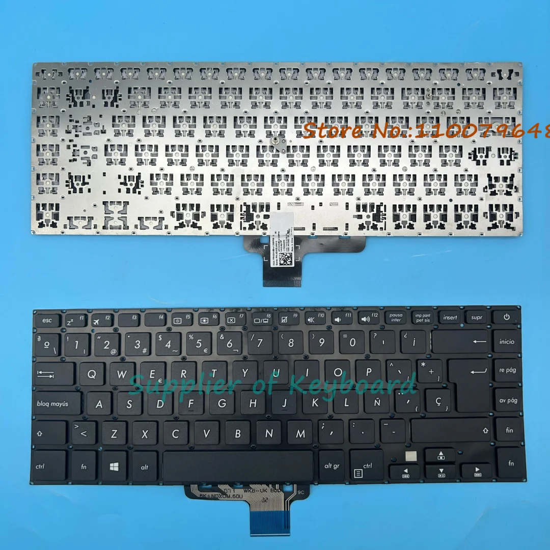Tastiera Inglese QWERTY Per Asus F510UA F510UF F510UN S510UR &ndash; Sostituzione Completa Nuova Nera
