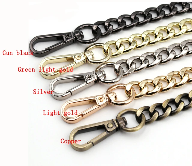 110cm Metal Purse Chain Strap Handle Replacement Chain Handbag Shoulder Bag  Chain Accessories Gold/Silver/Black - AliExpress