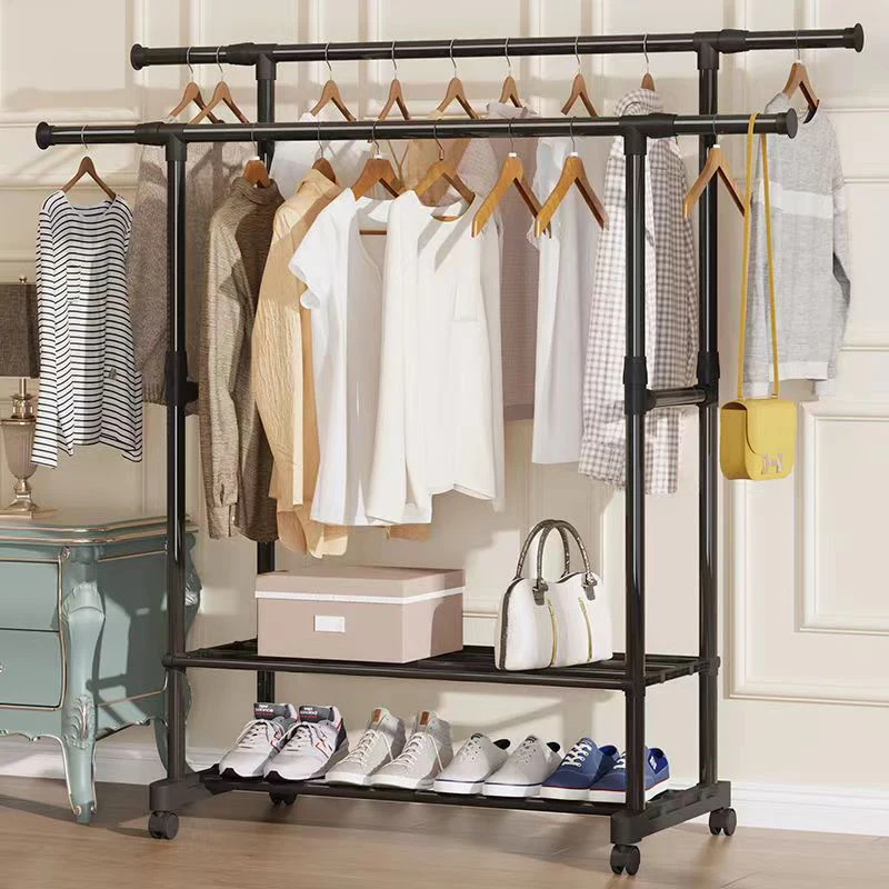 

Rack Standing Coat Rack Bathroom Garment Hanging Storage Wardrobe Coat Shelves Bags Floor Hanger Dormitory Home Furniture