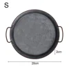 High quality Metal Bread Tray With Handle Old Iron Home Decor Tableware Plate with handle round tray for food & home photo prop 5