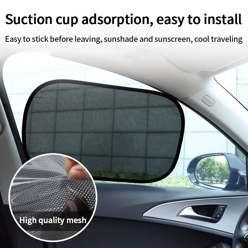 Car Sunshade Cover Curtain Universal Car Front Rear Window Sun Shade Heat Insulation UV Blocking Windscreen Visor Reflector