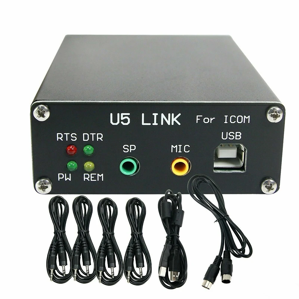 

U5-Link COM Radio Connector For ICOM Radio-Connector With-Power Interface DIN8-DIN8 Pc66 Power Saving Box For HRD/DM780/LOGG32