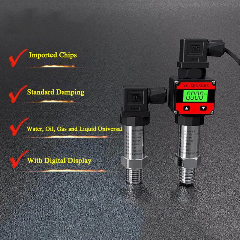 

4-20mA Pressure Sensor for Constant Pressure Water Supply M20*1.5 Pressure Transmitters for Air Water Oil