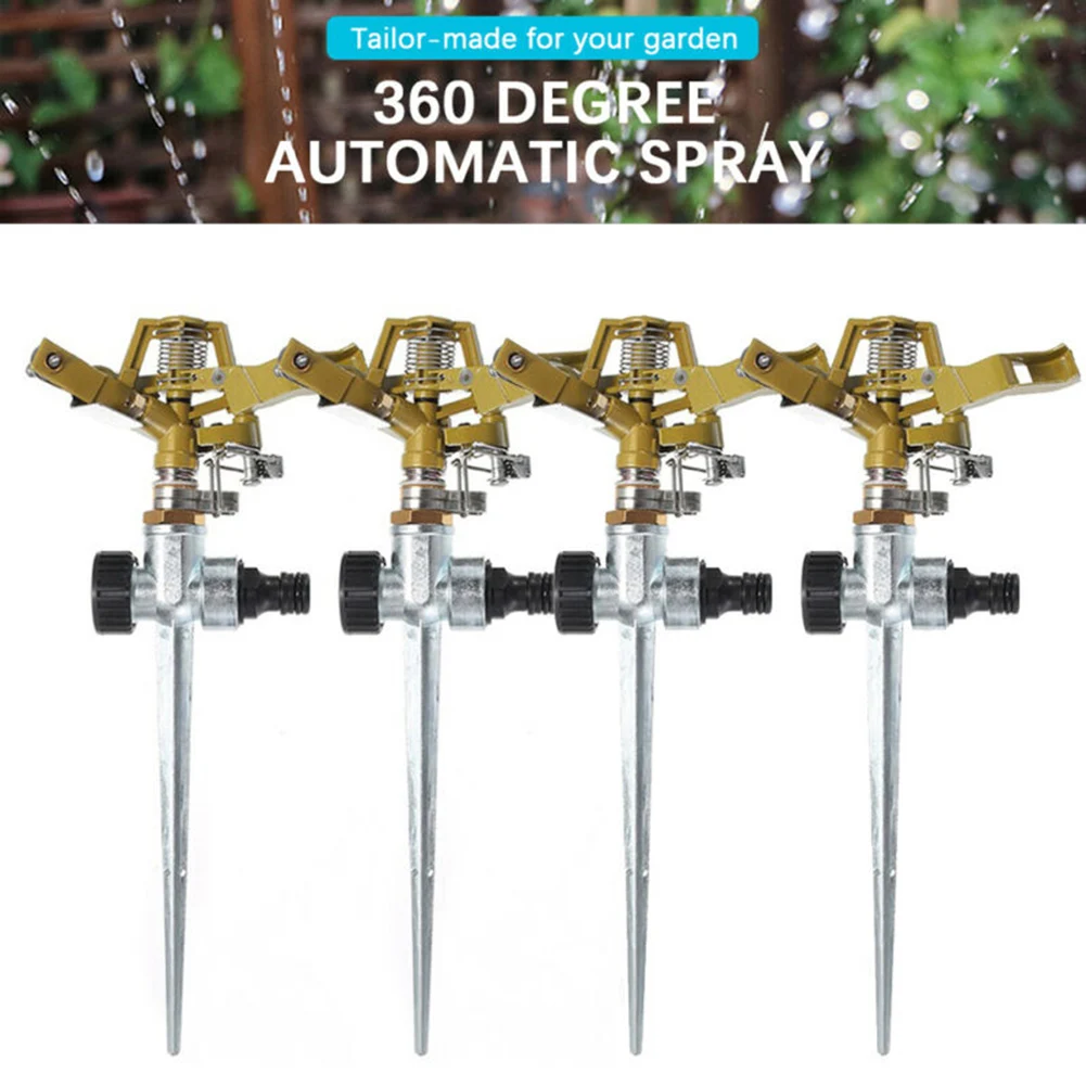 Garden Sprinklers 360Degree Adjustable Rotate Sprinkler With Quick-Release 1/2" Hose Connectors Lawn Irrigation Watering Systems garden sprinkler irrigation sprinklers drip irrigation sprinklers garden irrigation nozzle