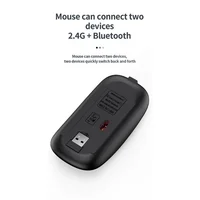 Gray Bluetooth 5.0 & 2.4G Wireless Keyboard Mouse Combo Rechargeable Full Size Wireless Keyboard for Notebook Laptop - Image 6