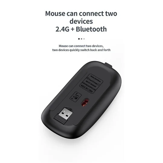 Bluetooth 5.0 & 2.4g Teclado sem Fio Mouse Combo Recarregável Tamanho Completo Teclado sem Fio para Notebook Portátil Ipad pc Tablet - Imagem 6