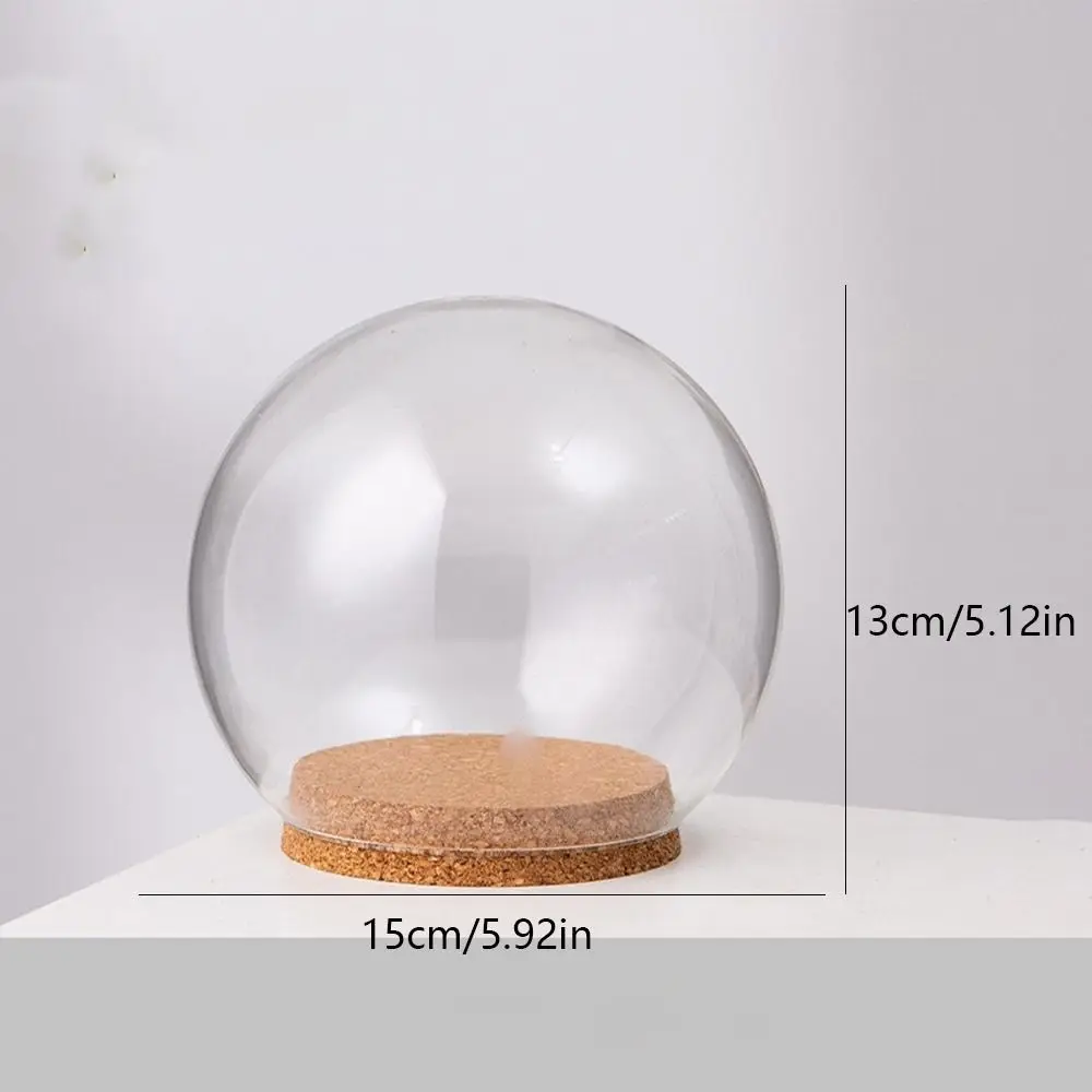 Preserved Fresh Flowers Glass Cover Flower Dustproof Cover Transparent Glass Dome Protector Clear Flower Domes glass storage jar glass storage tank glass storage container glass display cabinet