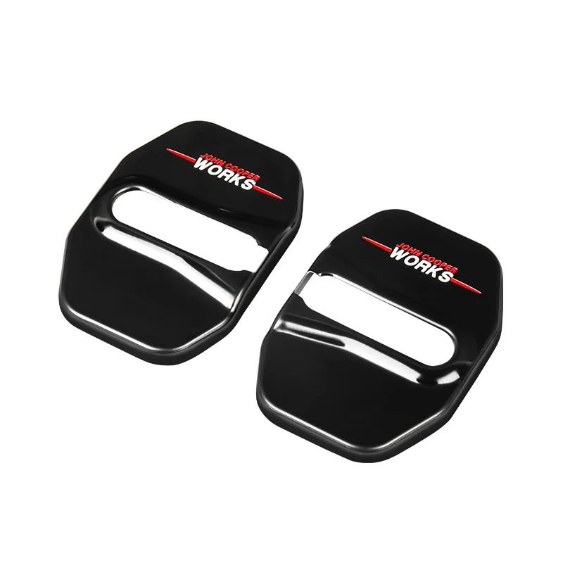 Car Door Lock Cover 2pcs Car Door Lock Cover For MINI COOPER R55/R56/R57/R58/R59/R60/R61/F54/F55/F56/F57/F60 Anti Rust Protective Trim Accessories