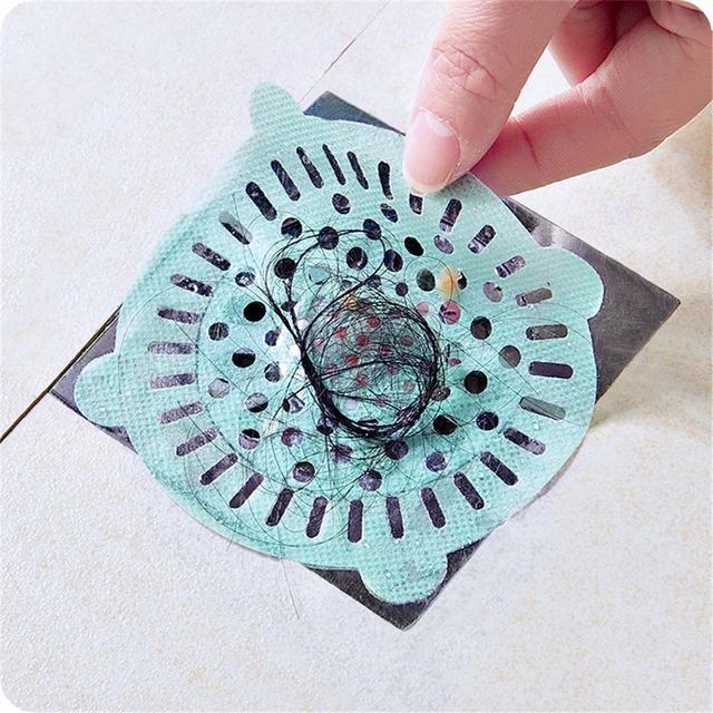 Sink Filter Stickers Disposable Shower Drain Stickers Hair Catcher