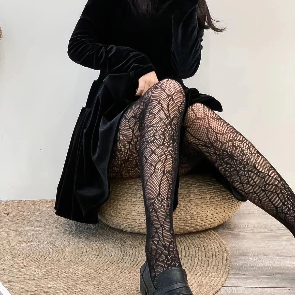 

Career Black Elegant Cosy Pantyhose Hottie Dancers See Through Lady's Coquette Slim Lingerie Mesh Stripper High Quality Gifts