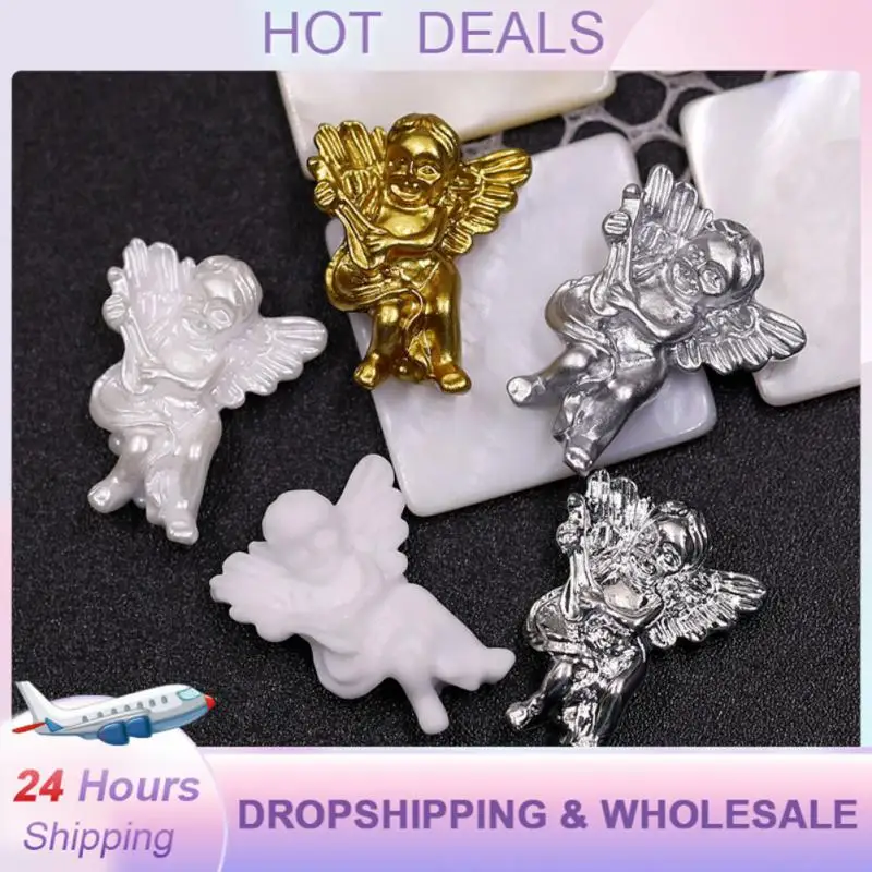 

Золотые модные роскошные элементы ручной работы для дизайна ногтей модные Самые продаваемые уникальные замысловатые дизайнерские украшения для ногтей с ангелом