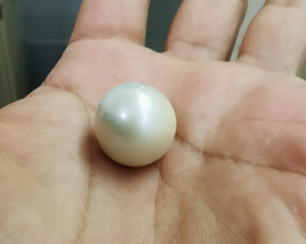 16-17mm Genuine white pinkish Round Loose Pearl Undrilled Women Wedding Party Jewelry Accessories Necklace Earring Ring Pendant