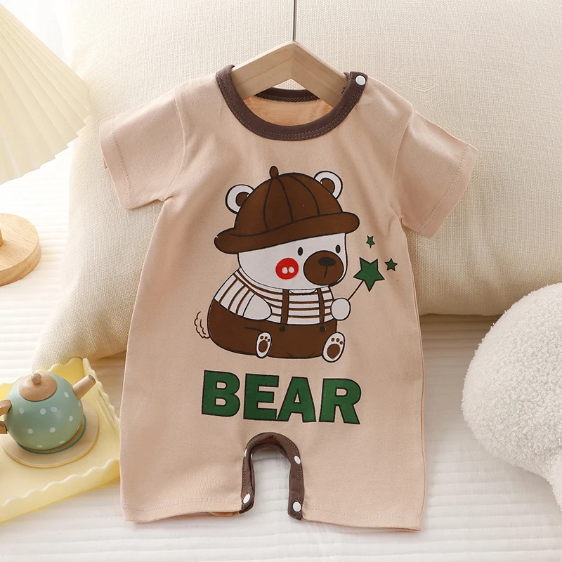 Bebê recém-nascido Letter Print Bodysuit, macacão infantil, roupas, crianças, meninos, meninas, DS19