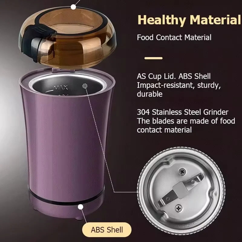 Portable Mini Electric Coffee Grinder Kitchen Multifunctional Grinding Machine For coffee beans Nuts Pepper Tobacco Grains Mill