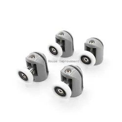 Deluxe Shower Room Roller Set - Premium Pulley Wheels - 22mm (4pcs upper)