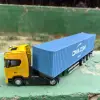 1/50 Simulation Large Truck Toy Car Model Alloy Diecast Transport Container Vehicle Car For Boy Gifts with Sound Light Pull Back 4