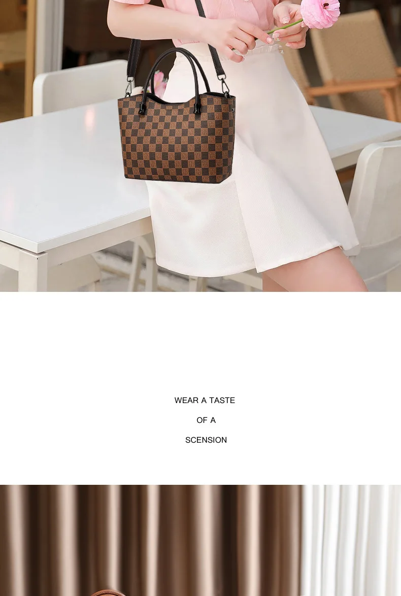 Classic Tote Bag Women's Shoulder Messenger Bag Versatile Style_voghion.com