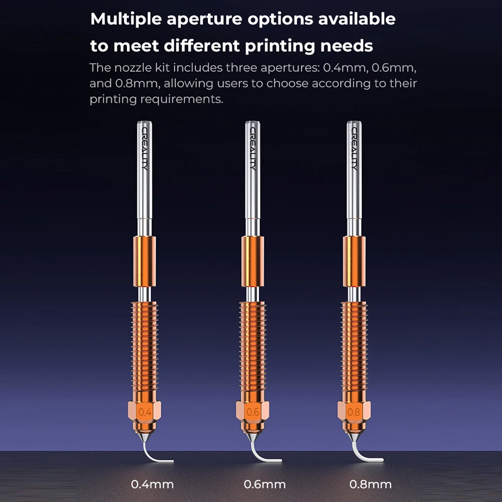 CREALITY K1C 0.4mm Nozzle - Titanium Alloy Heatbreak Quick-Swap Nozzle For High Flow 3D Printing