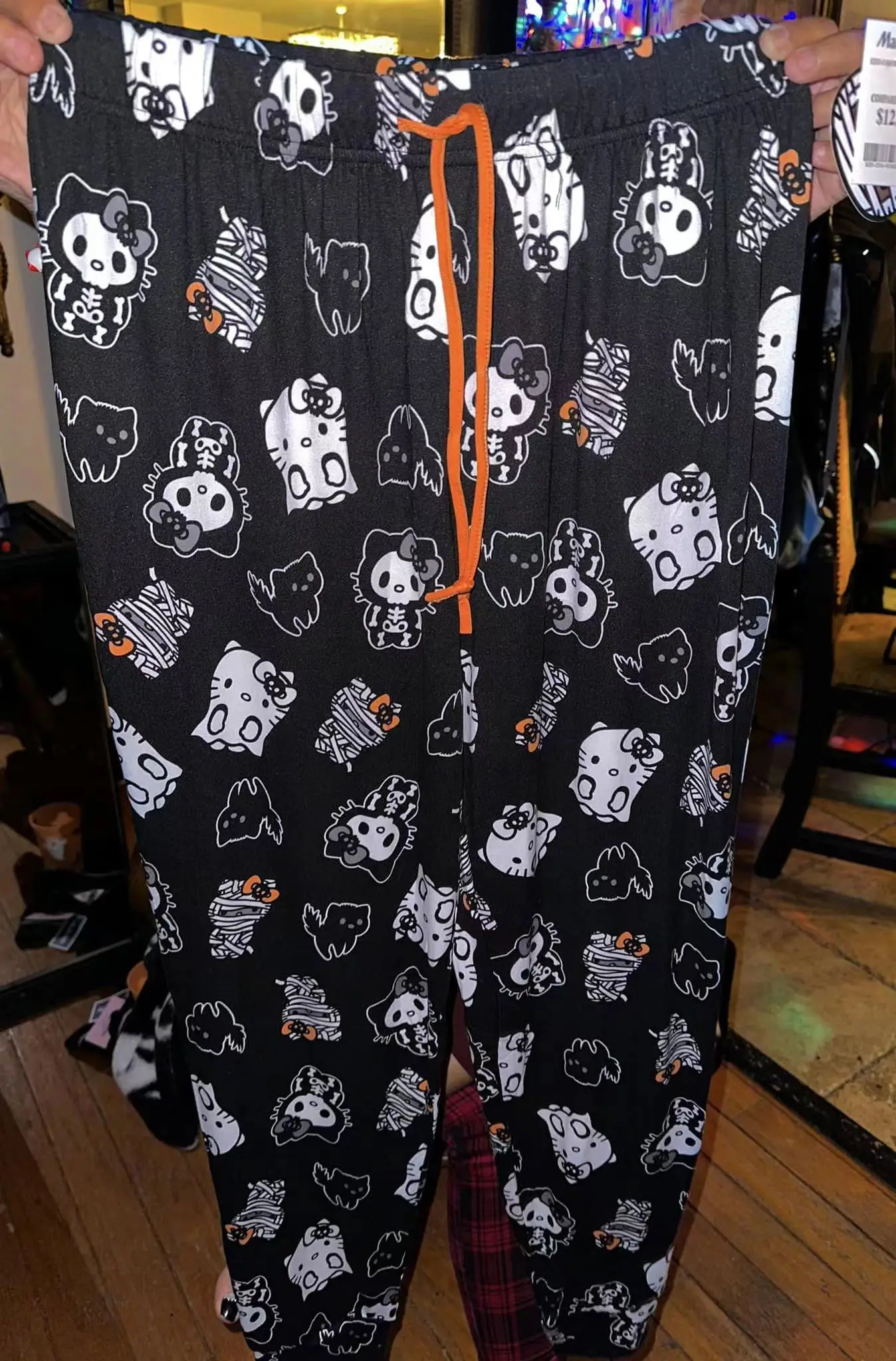 thumbnail image 1 of Pantalones de pijama de dibujos animados de Hello Kitty para mujer, pantalón suave de lana de Coral KT, pantalones informales para el hogar, Kawaii, Sanrio, Anime, regalo de cumpleaños, 1 of 4