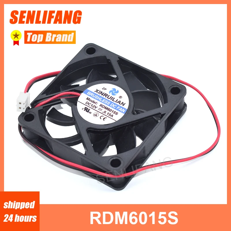 Для XINRUILIAN RDM6015S DC12V 0.15A 2pin 2 провода видео-телефон двери 6015 6 см 60 мм 60X60X15MM Вентилятор охлаждения