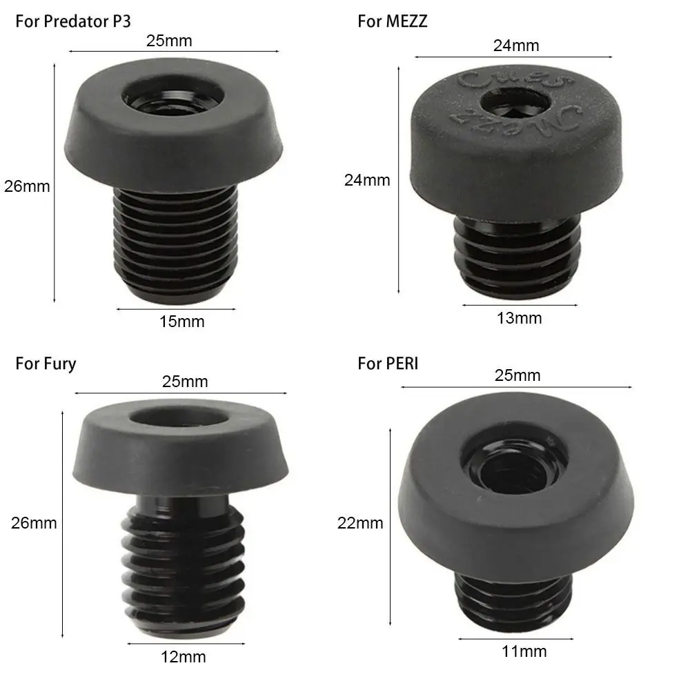 1Pcs Billiard Extension Accessory Billiard Cue Bumper Bottom Cover Pool Cue Back Plug Screw Rubber for MEZZ/Universal/HOW/PERI