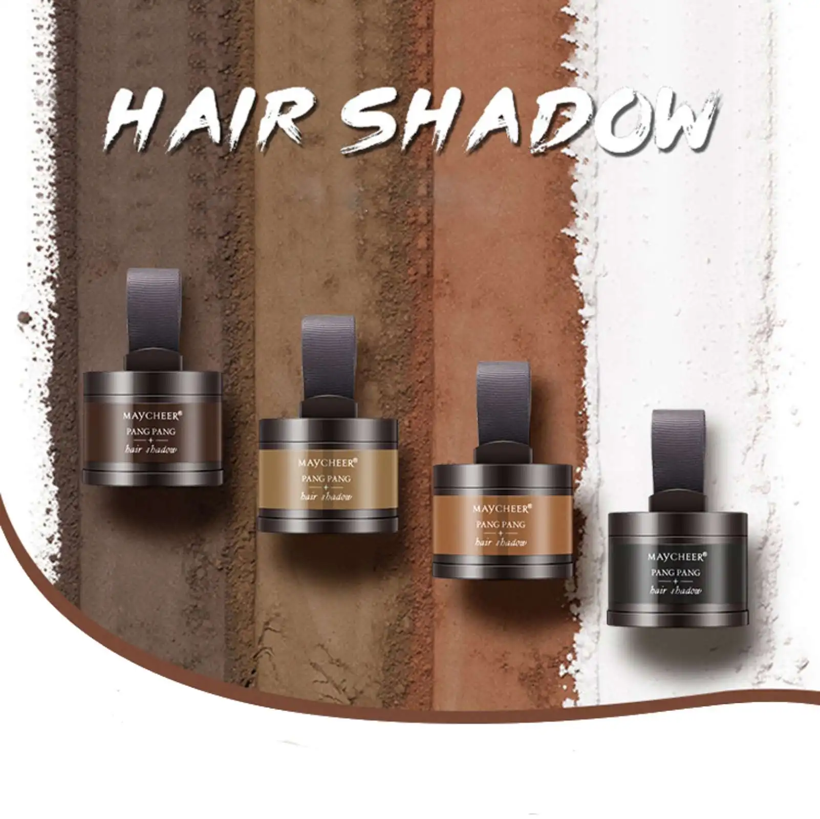 

Hair Shadow Powder,Beauty Makeup Long Lasting Hairline Shadow Hair Repair Powder, Highlights Reissue Grooming Hairline