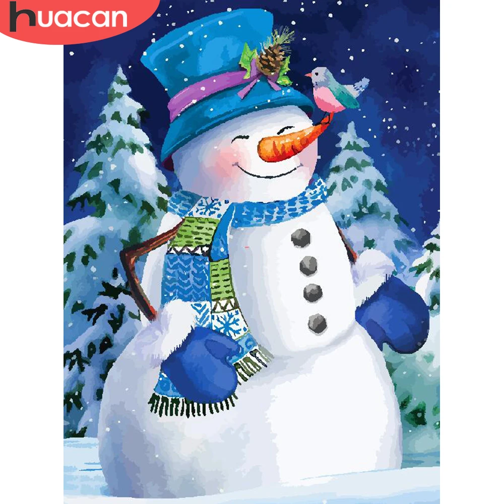 Pintura MuÃ±ecos De Nieve En Trapo Navideño Pinturas De MuÃ±ecos