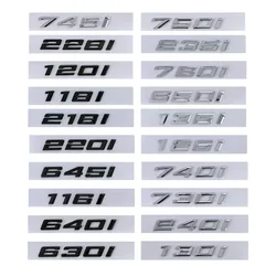 Glossy Black Chrome Car Emblem Badge Sticker - 518i (Chrome 18 - 23)