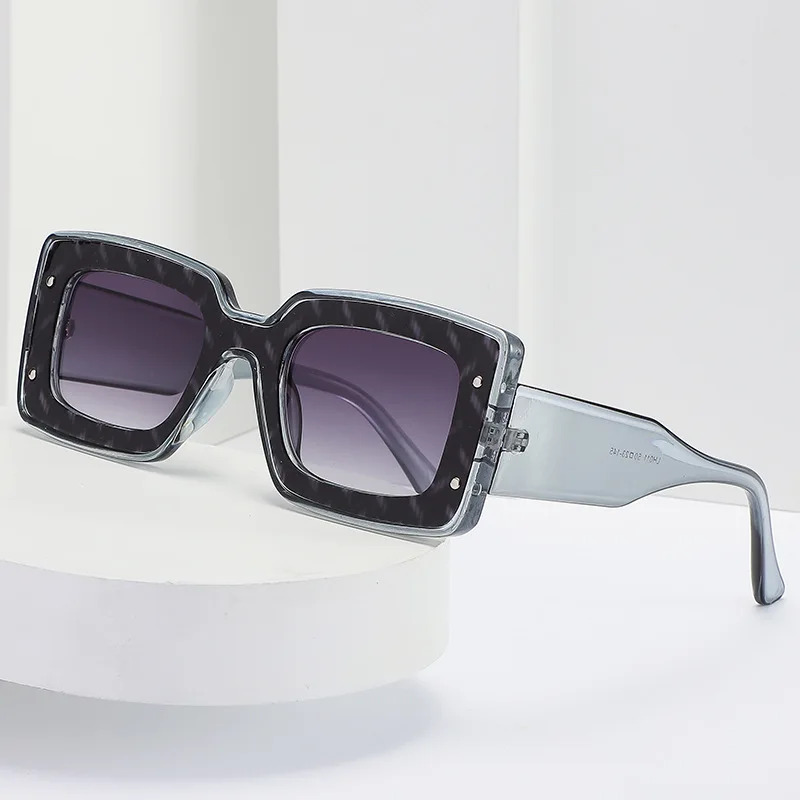 

Fashion Square Sunglasses Women Leopard Sunglass Vintage Sun Glass Female Brand Design Eyewear UV400 Gradient Gray Shades