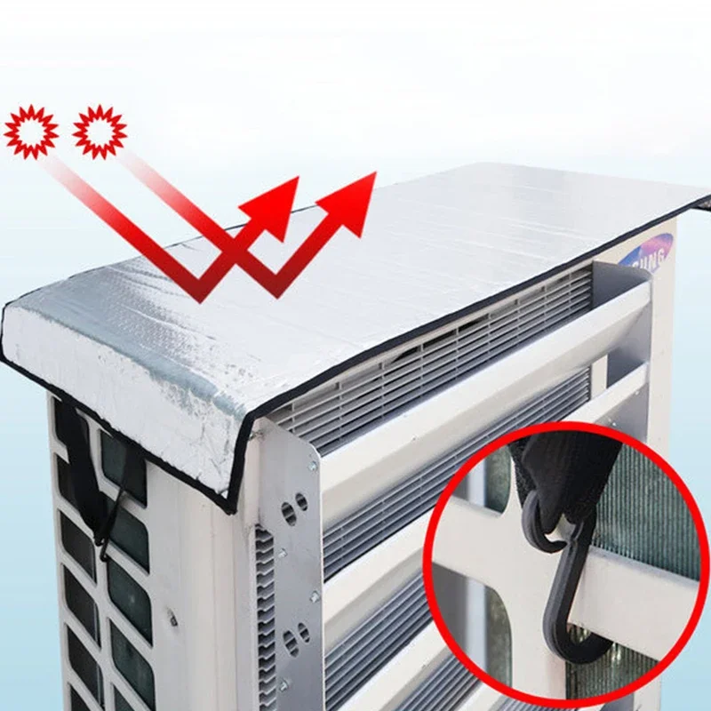 Outdoor Rainproof Air Conditioning Cover Air Conditioner Waterproof Dust Cover Washing Anti-Dust Anti-Snow Cleaning Bag 100*50cm - 2