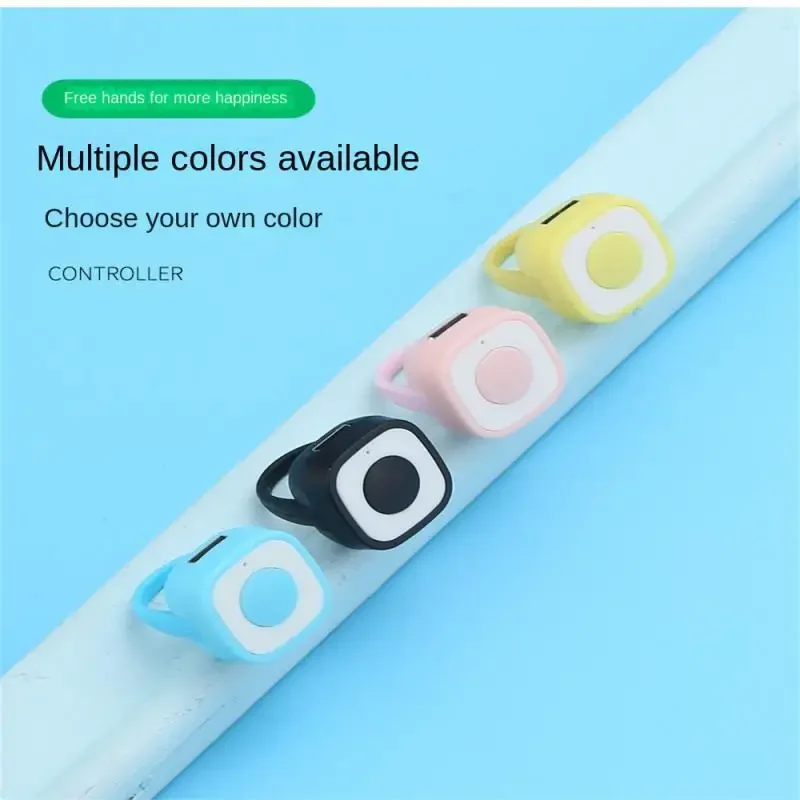 Rechargeable Wireless Shutter Release Button Mini Fingertip Ring Remote Control Phone Selfie Controller Self-Timer