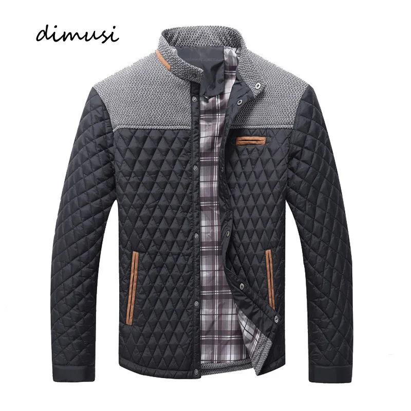

Autumn Winter Men's Padding Jackets Casual Cotton Thick Warm Diamond Coats for Man Patchwork Windbreaker Bomber Jackets Clothing