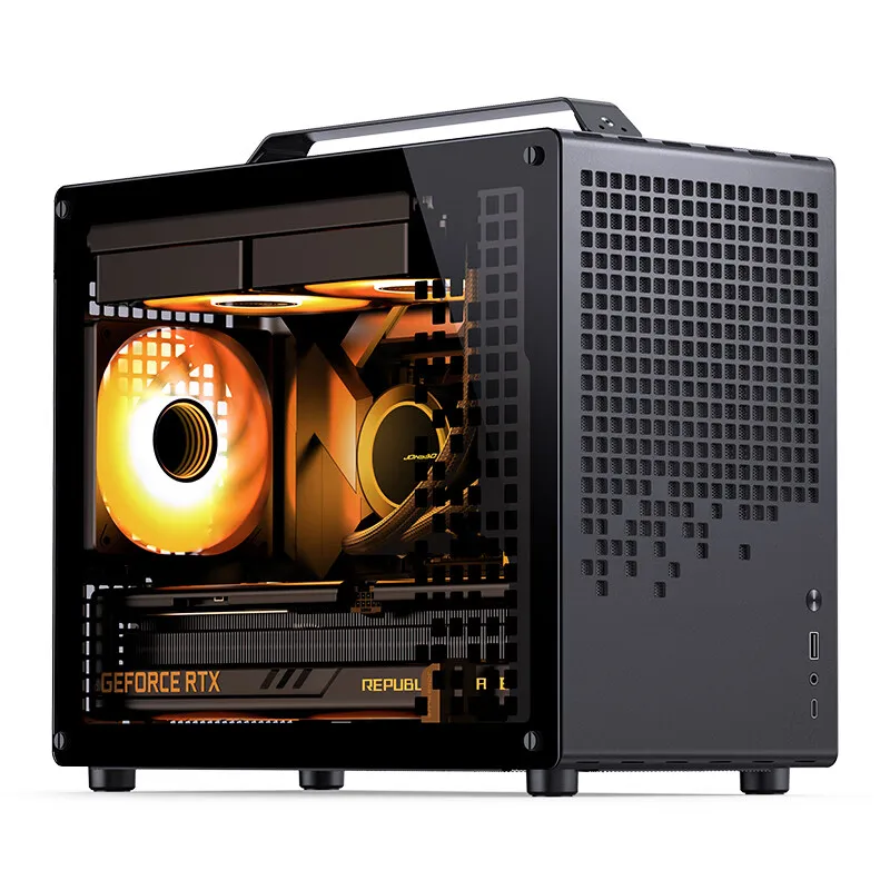 Jonsbo z20 caixa de computador portátil matx mini-itx chassi suporte sfx/atx fonte de alimentação tipo-c gen2 20l mini desktop pc caso