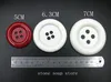3-10pcs Super big white Buttons 5/6.5/7cm Great circle edge 4 hole nylon Large Buttons Diy decor Clothing Sewing accessories 2