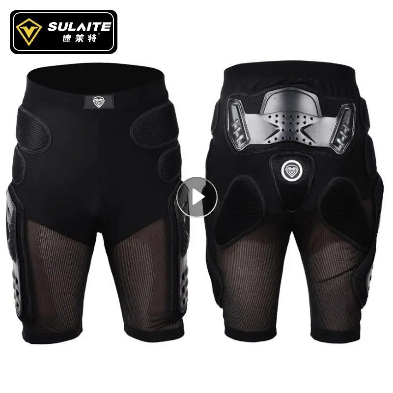 

SULAITE Breathable Motocross Knee Protector Motorcycle Armor Shorts Skating Extreme Sport Protective Gear Hip Pad Pants
