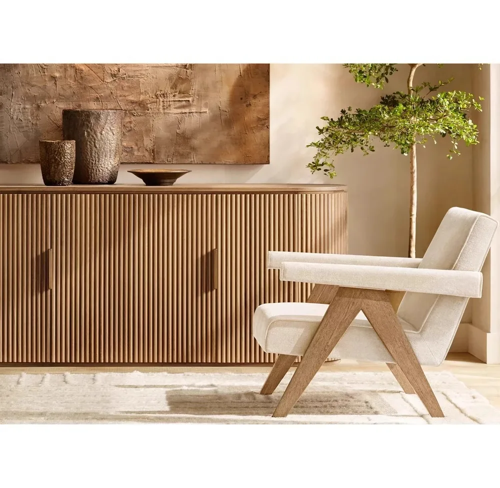 Description Picture 4 of itemAmerican Country Solid Wood Fabric Dressing Chair