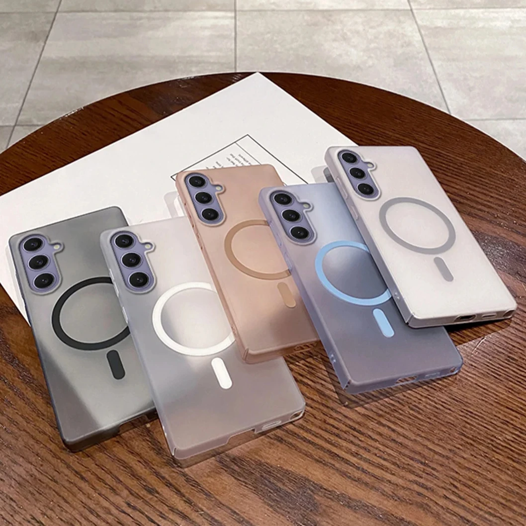 Luxury MagSafe Slim Matte Clear Magnetic Phone Case