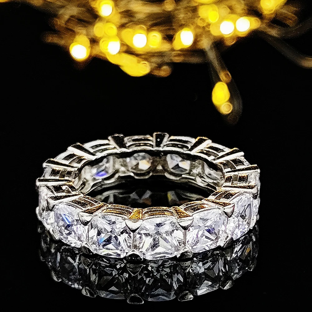 Elegant Vintage Gold & Silver Eternity Wedding Band for Women & Men - Perfect Gift