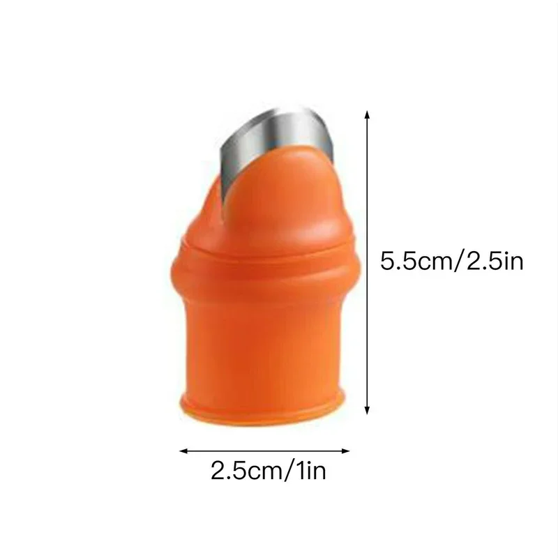 Silicone Finger Protector With Blade Garden Silicone Thumb Knife Universal Finger Cutter Vegetable Gardening Kitchen Tool