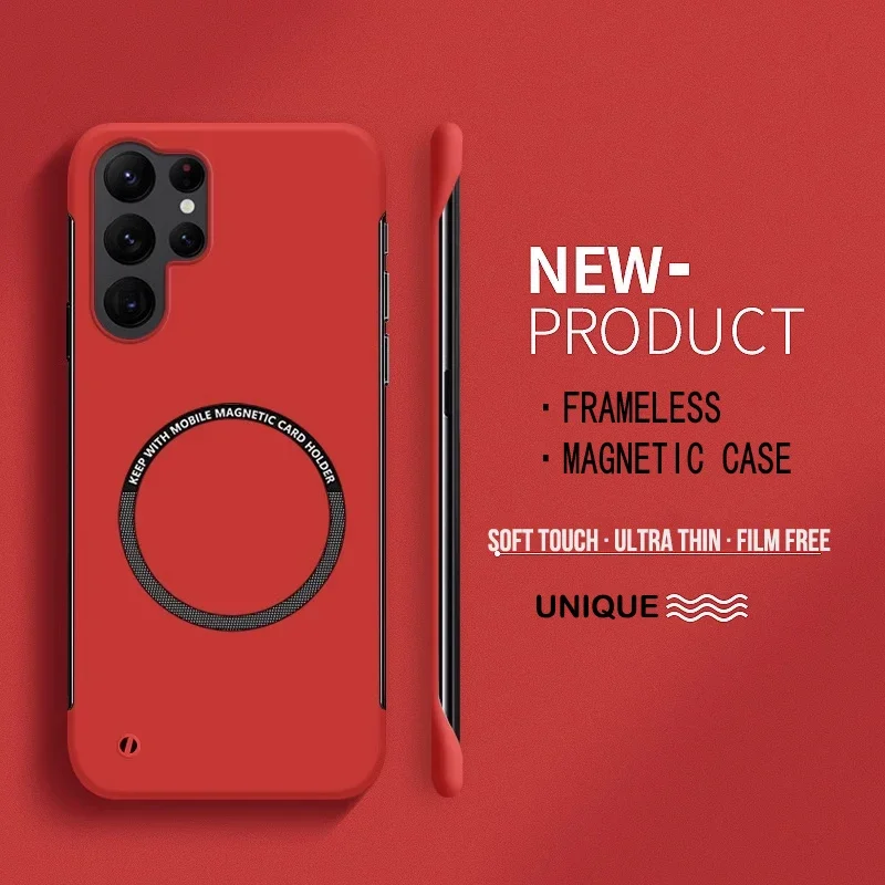 Ultra-Thin Colorful Frameless PC Case with Magsafe Anti-Drop Protection