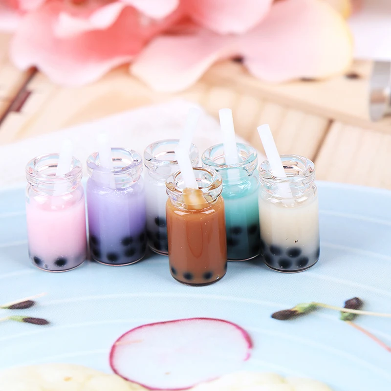 Doll Accessories Doll Clothes Accessories Plush Doll Accessories 3Pcs/Lot 1:12 Doll House Miniature Tea With Milk Cups Food Drink Beverage Toy Decoration Dolls Accessories