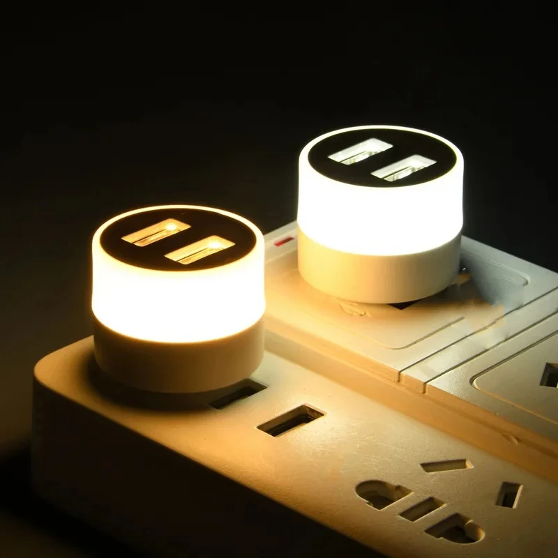 

Upgraded USB brancher night lights compatible charger for mobile phone computer Power bank charging plug socket bedroom lighting
