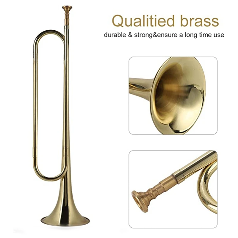 Metal Trumpet Set Easy To Play Qualified Brass Orchestral Instrument For Students And Beginners