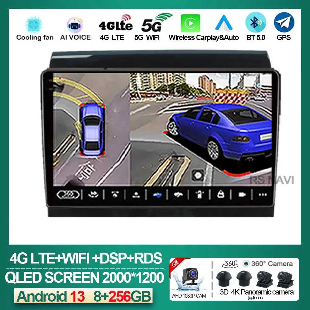 

for Fiat Ducato 2007 - 2015 Citroen Jumper Peugeot Boxer 2011 - 2015 Car Radio Multimedia Android 13 Stereo Carplay Autoradio