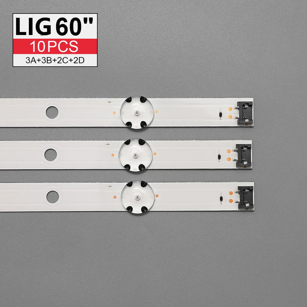 10pcs 3v LED Ʈ Ʈ 60UJ6309 60UJ6300 60UJ6050 60UJ630V 60UJ634V EAV63673006 60UJ63_UHD_A B C D NC600DGE AAFXC