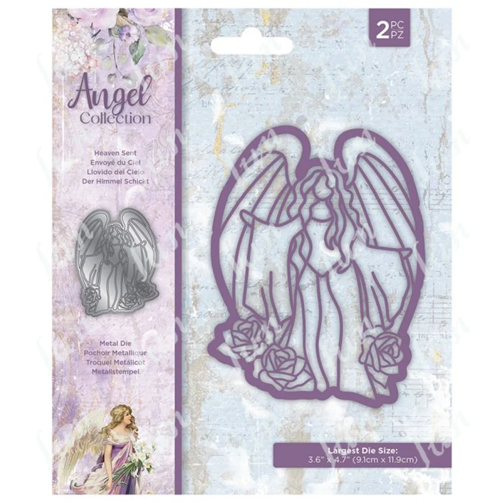 

2022 New Metal Cutting Dies Heaven Sent Die Cuts Embossing Template Diy Make Paper Card Photo Album Scrapbooking Decoration
