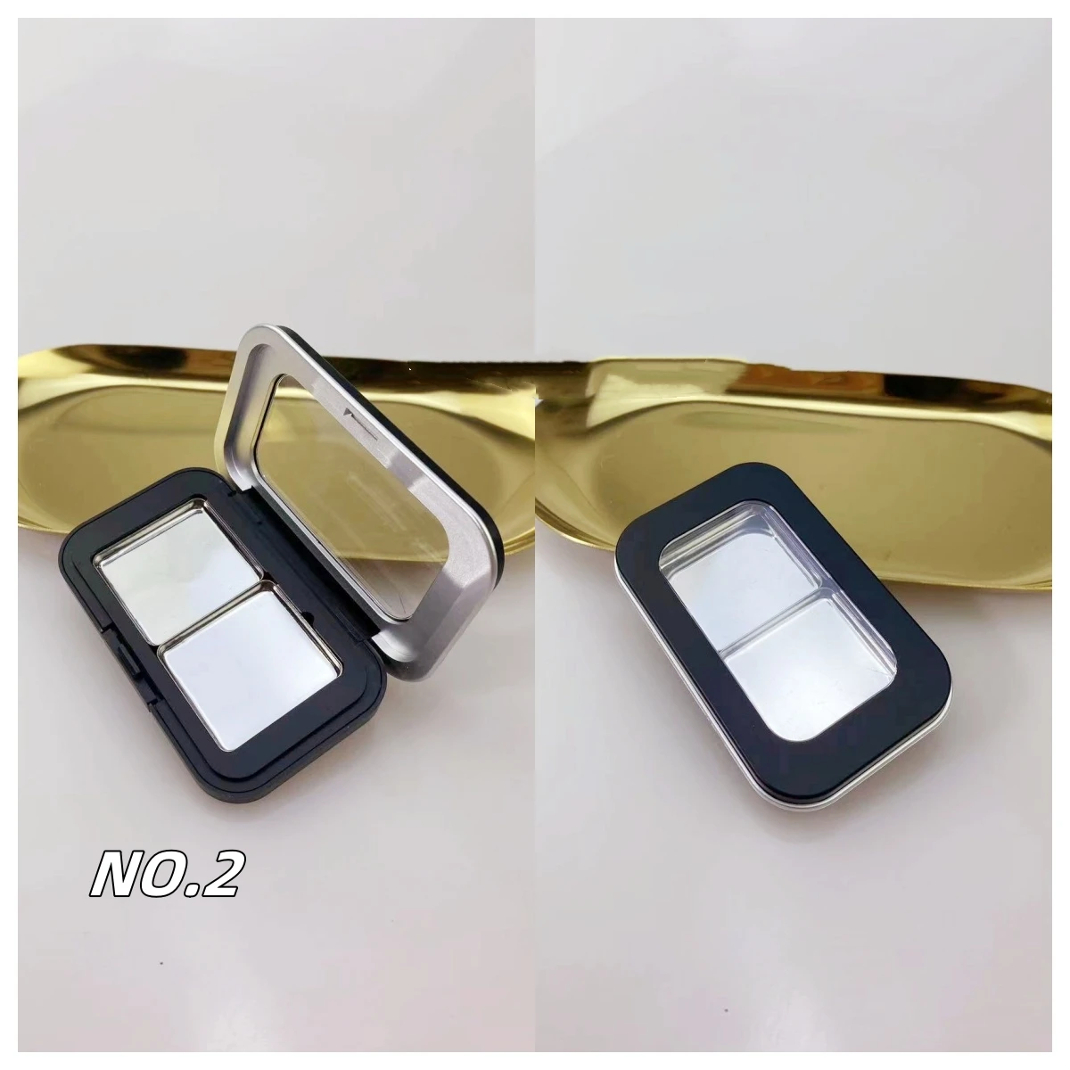 Mini Portable Magnetic Case Blush Powder Sample Empty Case Lipstick Concealer Eyeshadow DIY Dispensing Sample Case Platters 4